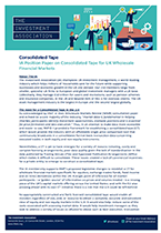 IA Position Paper on Consolidated Tape