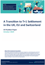 A Transition to T+1 Settlement in the UK, EU and Switzerland